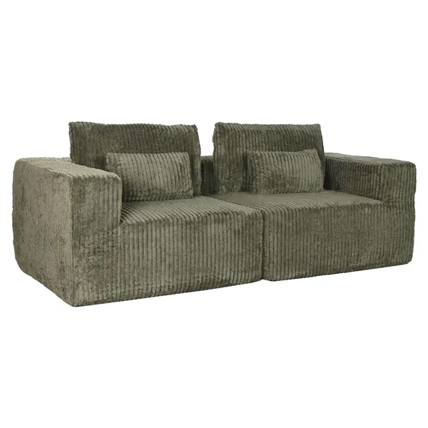 Sofa Home ESPRIT Green Scandi 220 x 158 x 91 cm