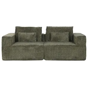 Sofa Home ESPRIT Green Scandi 220 x 158 x 91 cm
