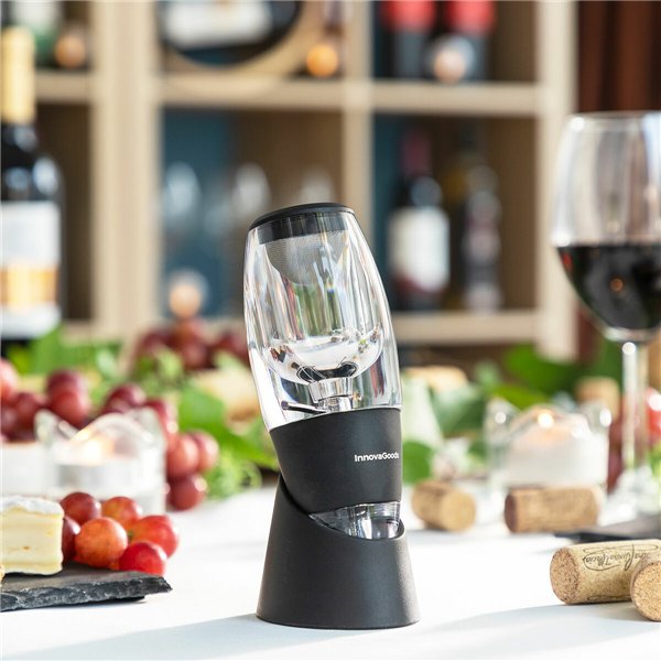 Vīna aerators ar filtru, statīvu un pārnēsāšanas maisiņu Wineir InnovaGoods