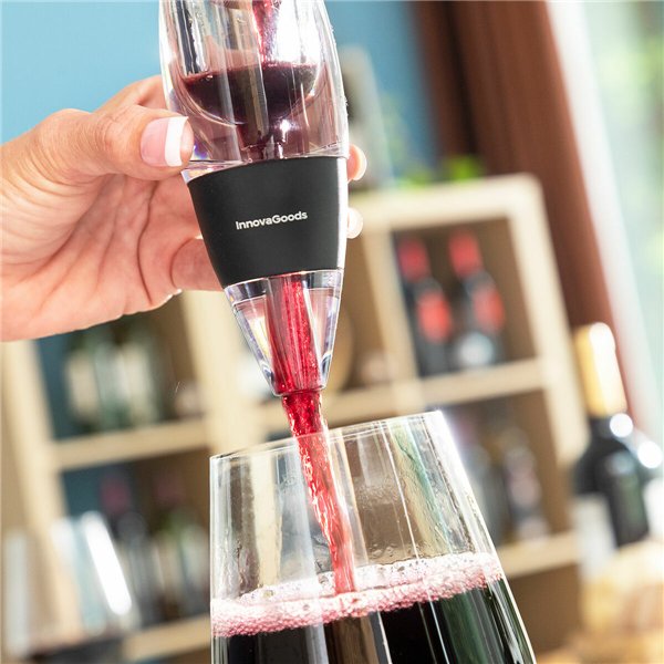 Vīna aerators ar filtru, statīvu un pārnēsāšanas maisiņu Wineir InnovaGoods