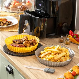 Силиконовые корзины с щеткой для аэрофритюрниц Mollicon InnovaGoods, 2 шт.