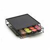 Coffee Capsule Organiser DKD Home Decor 28,7 x 32 x 7 cm Black Metal