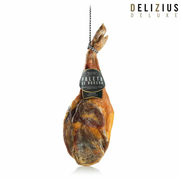 Set of Cellar Cured Ham Shoulder and Ham Holder Delizius Deluxe