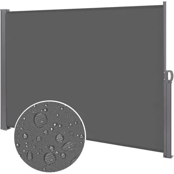 Side awning Springos AW0002 300x160 cm retractable graphite screen