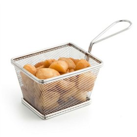 Basket for Presenting Aperitifs Quid Select Steel Metal