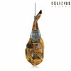 Set of Iberian Grain-Fed Ham Shoulder and Ham Holder Delizius Deluxe