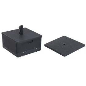 Planter Romimex Grey Ceramic 34 x 34 x 34 cm