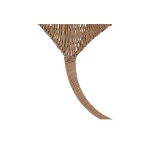 Wall mirror Alexandra House Living Natural 44 x 6 x 55 cm Oval