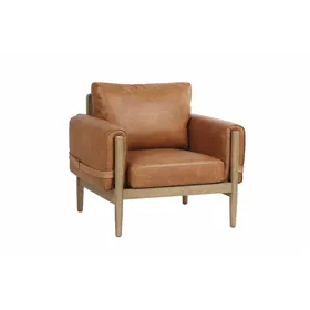 Armchair Alexandra House Living Coffee 80 x 67 x 80 cm Upholstery