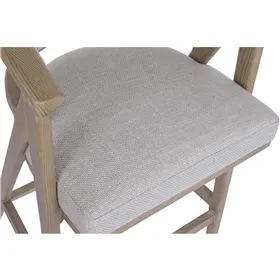 Bench Alexandra House Living Rattan Elm wood 64 x 95 x 210 cm