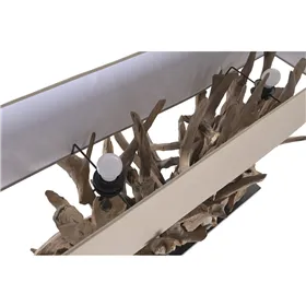 Bench Alexandra House Living Leather Iron 40 x 51 x 120 cm
