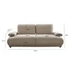 Sofa Home ESPRIT Beige Urban 220 x 111 x 85 cm