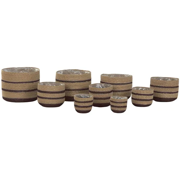 Pouffe Alexandra House Living Light brown Leather 48 x 35 x 48 cm