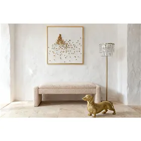 Side table Alexandra House Living Black Golden 44 x 15 x 44 cm
