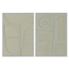 Nightstand Alexandra House Living White 31 x 71 x 38 cm