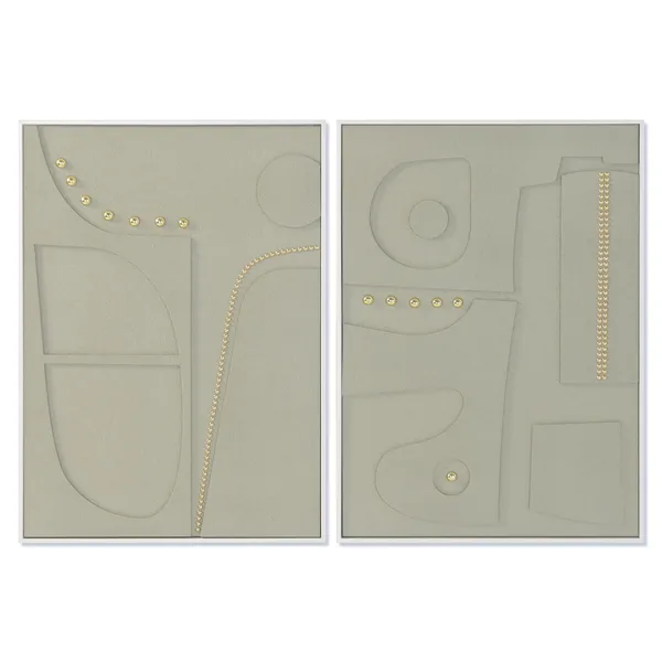 Nightstand Alexandra House Living White 31 x 71 x 38 cm