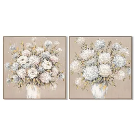Wall mirror Alexandra House Living White Brown 1 x 62 x 42 cm Rectangular