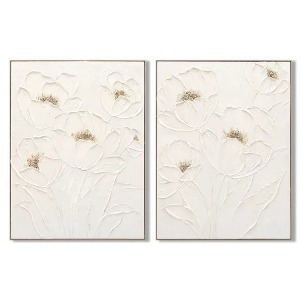 Bench Alexandra House Living White Natural Mango wood MDF Wood 60 x 29 x 70 cm
