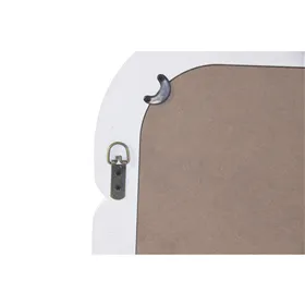 Coat rack with shelf Alexandra House Living White Brown Zinc Alloy MDF Wood 39 x 184 x 92 cm