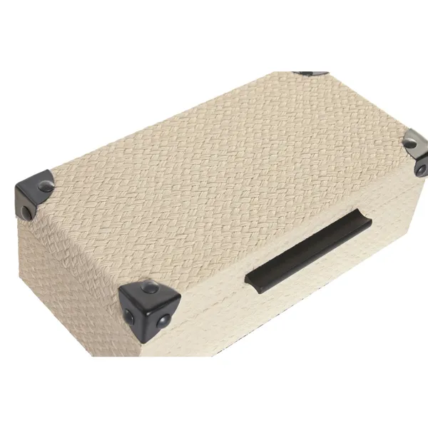 Jewelry box Home ESPRIT Black Beige Wood 34 x 20 x 12 cm (2 Units)