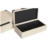 Jewelry box Home ESPRIT Black Beige Wood 34 x 20 x 12 cm (2 Units)