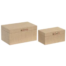 Centerpiece Alexandra House Living Brown Polyresin 7 x 15 x 63 cm Sheet