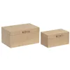 Jewelry box Home ESPRIT Natural Wood 26 X 18 X 13,3 CM (2 Units)