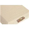 Jewelry box Home ESPRIT Beige Wood 25 x 25 x 10 cm (2 Units)