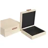 Jewelry box Home ESPRIT Beige Wood 25 x 25 x 10 cm (2 Units)