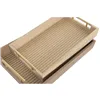 Set of trays Home ESPRIT Brown Natural Traditional