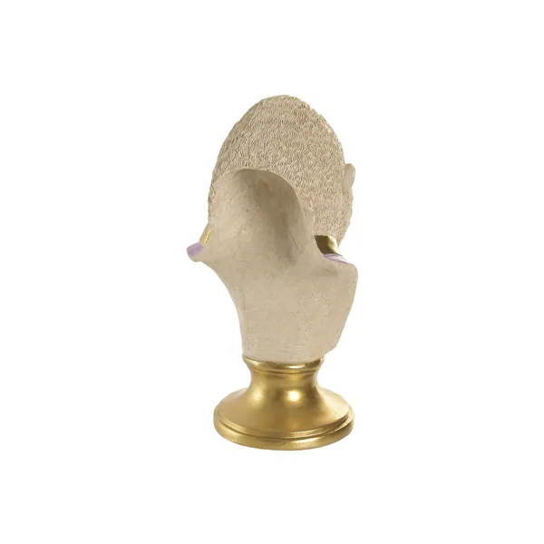 Decorative Figure Home ESPRIT White Multicolour Golden Tiger Lion Gorilla (3 Units)