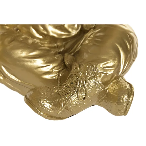 Decorative Figure Home ESPRIT Golden Gorilla (3 Units)