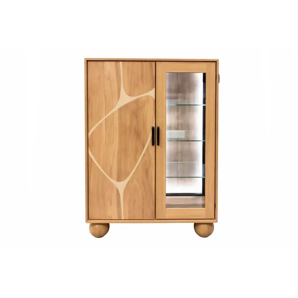 Display Stand Home ESPRIT Crystal Acacia 100 x 40 x 150 cm