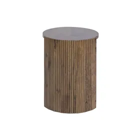 Vase Alexandra House Living White Mango wood 50 x 58 x 50 cm