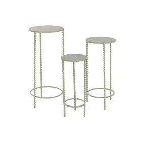 Nightstand Alexandra House Living White 41 x 41 x 61 cm