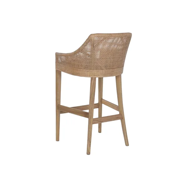 Stool Home ESPRIT Brown Grey Rattan 51 X 52 X 100 CM