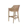 Stool Home ESPRIT Brown Grey Rattan 51 X 52 X 100 CM