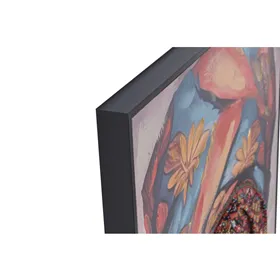 Nightstand Alexandra House Living White Brown Wood MDP 29 x 59 x 29 cm 1 door