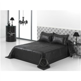 Bedspread (quilt) Hosteline BLACK LINE Black Single (2 Pieces)