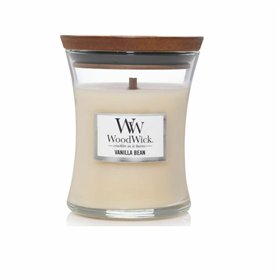 „WoodWick“ vidutinės „Hourglass Candles“ kvapioji žvakė su vanilės pupelių aromatu, 275 g