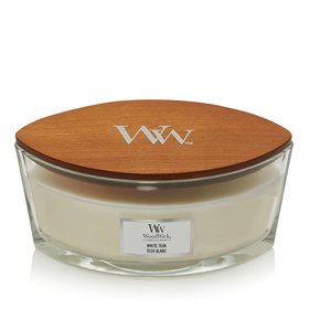 Scented Candle Woodwick Core Ellipse White Teak 453 g