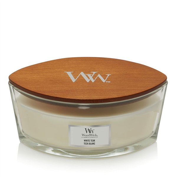 Scented Candle Woodwick Core Ellipse White Teak 453 g