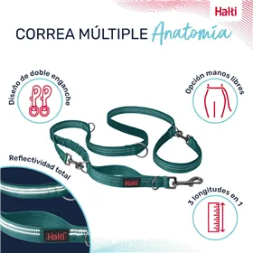 Dog Lead Trixie New Premium Azul Océano L/XL