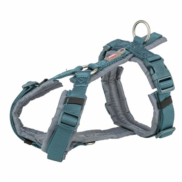 Dog Harness Trixie Premium Trekking Blue Graphite M