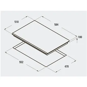Gas Hob Cata RCI631BK