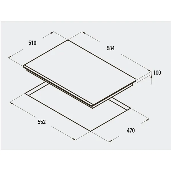 Gas Hob Cata RCI631BK