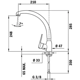 Mixer Tap Teka Silver Metal