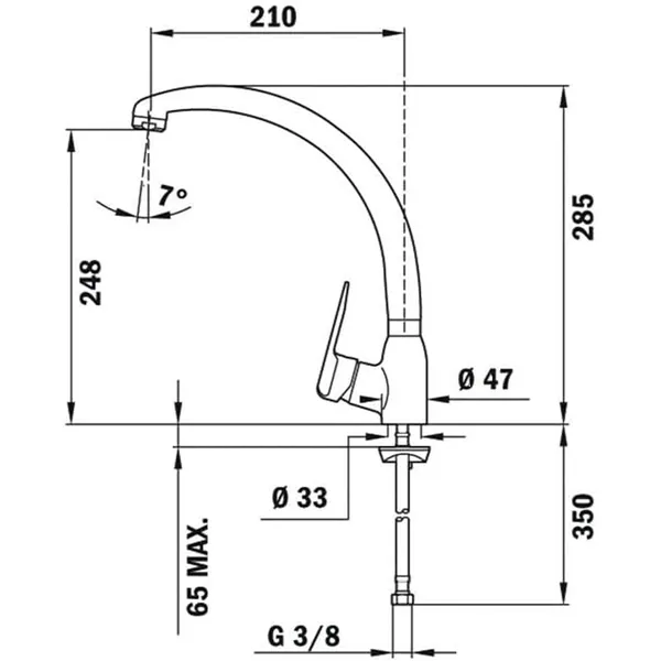 Mixer Tap Teka Silver Metal