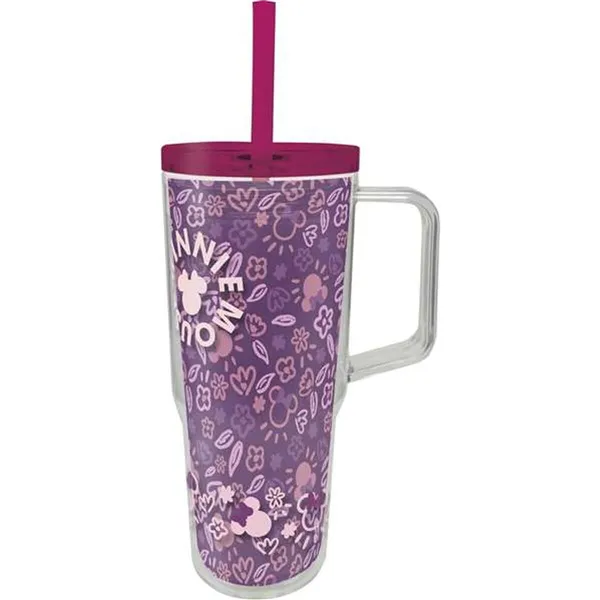 Thermal Cup with Lid Minnie Mouse Cherrylicious 860 ml