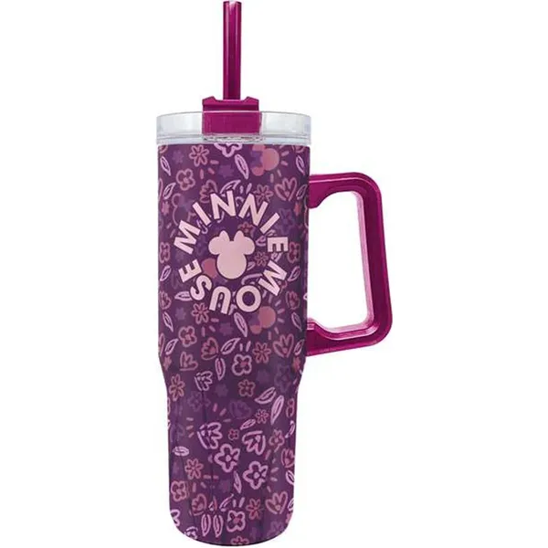 Thermal Cup with Lid Minnie Mouse Cherrylicious 920 ml